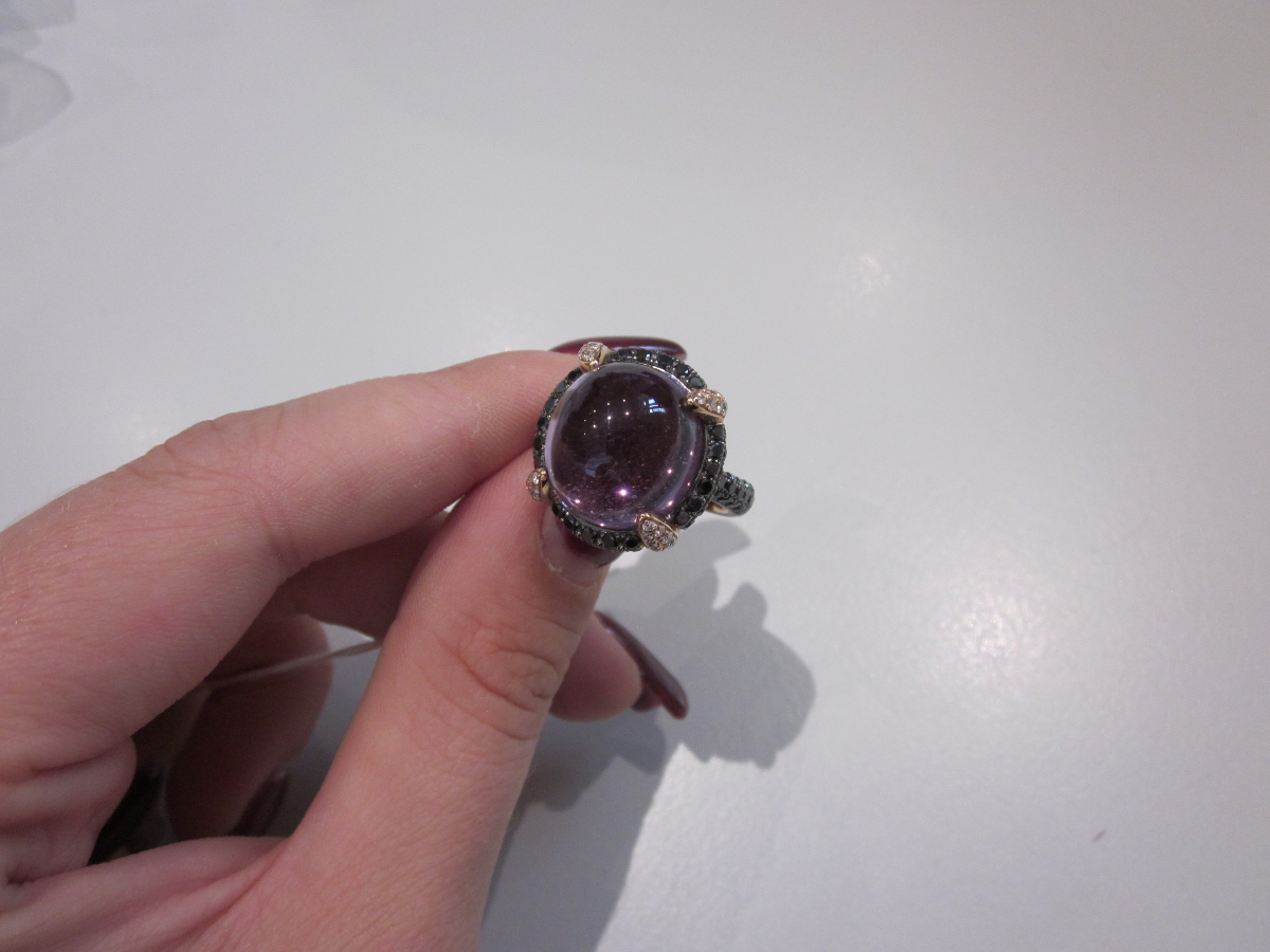 1 Ring mit Amethyst